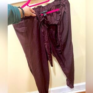 Plum Silky Large Maternity Pants - A Pea in the Pod